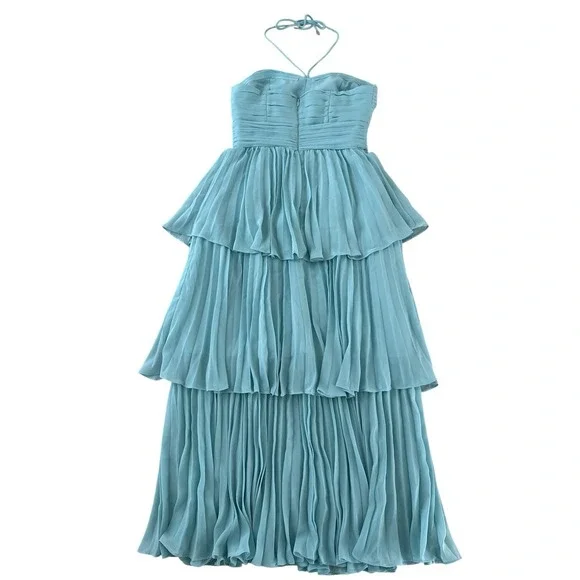 dark green off the shoulder dress One-Shoulder Long Ruffled Mermaid Prom Dress -PromGirl